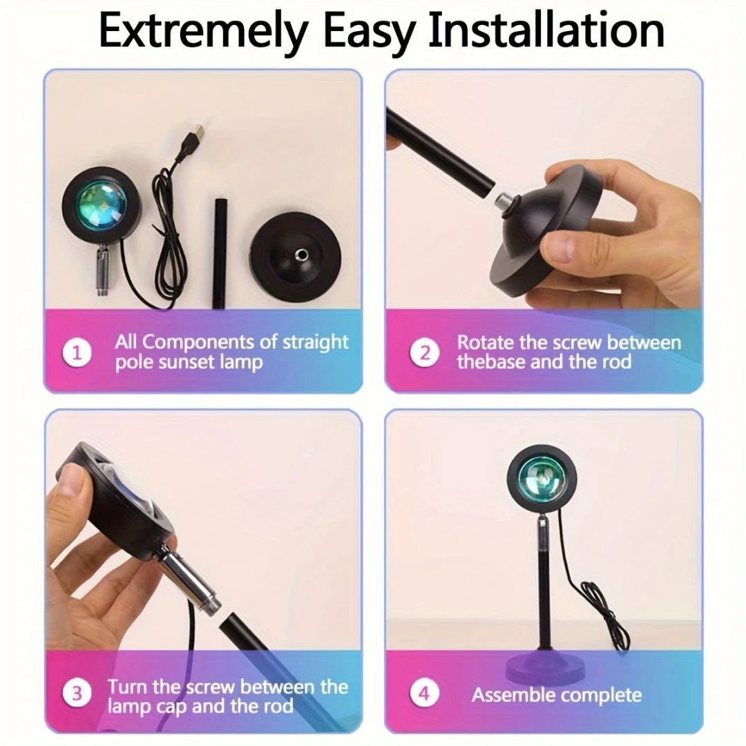Step-by-step guide for installing a product with text 'Extremely Easy Installation'.